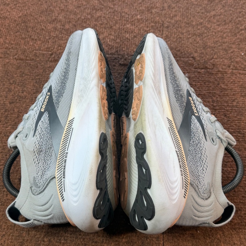A+ Brooks Adrenaline GTS 25 Womens Running Shoes Grey Peach Size 8.5 1204431B032 - Picture 10 of 11